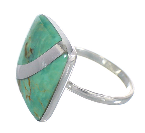 Turquoise Sterling Silver Jewelry Ring Size 6-1/2 RX88725